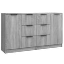 vidaXL 2 db szürke sonoma színű szerelt fa tálalóasztal 60x30x70 cm