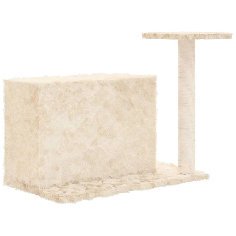 vidaXL krémszínű macskabútor szizál kaparófával 51 cm