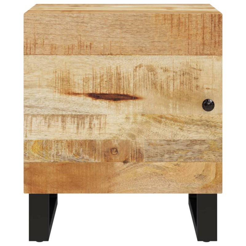 vidaXL 2 db tömör mangófa éjjeliszekrény 40 x 33 x 46 cm