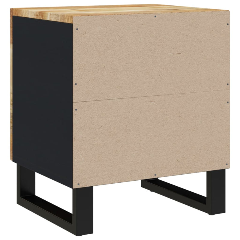 vidaXL 2 db tömör mangófa éjjeliszekrény 40 x 33 x 46 cm