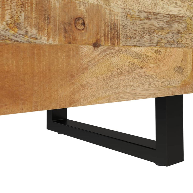 vidaXL 2 db tömör mangófa éjjeliszekrény 40 x 33 x 46 cm
