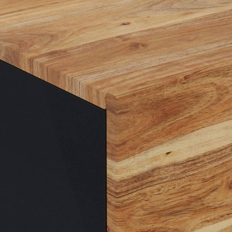 vidaXL 2 db tömör akácfa éjjeliszekrény 40 x 33 x 46 cm