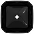 vidaXL fehér üveg mosdókagyló 42x42x14 cm