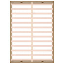 vidaXL mézbarna tömör fa ágykeret 120x200 cm