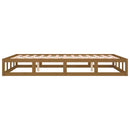 vidaXL mézbarna tömör fa ágykeret 120x200 cm