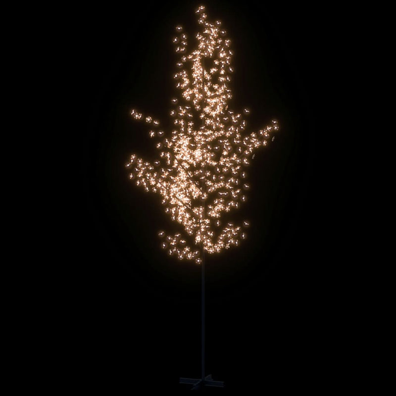 vidaXL LED-es cseresznyevirágfa 672 meleg fehér LED-del 400 cm
