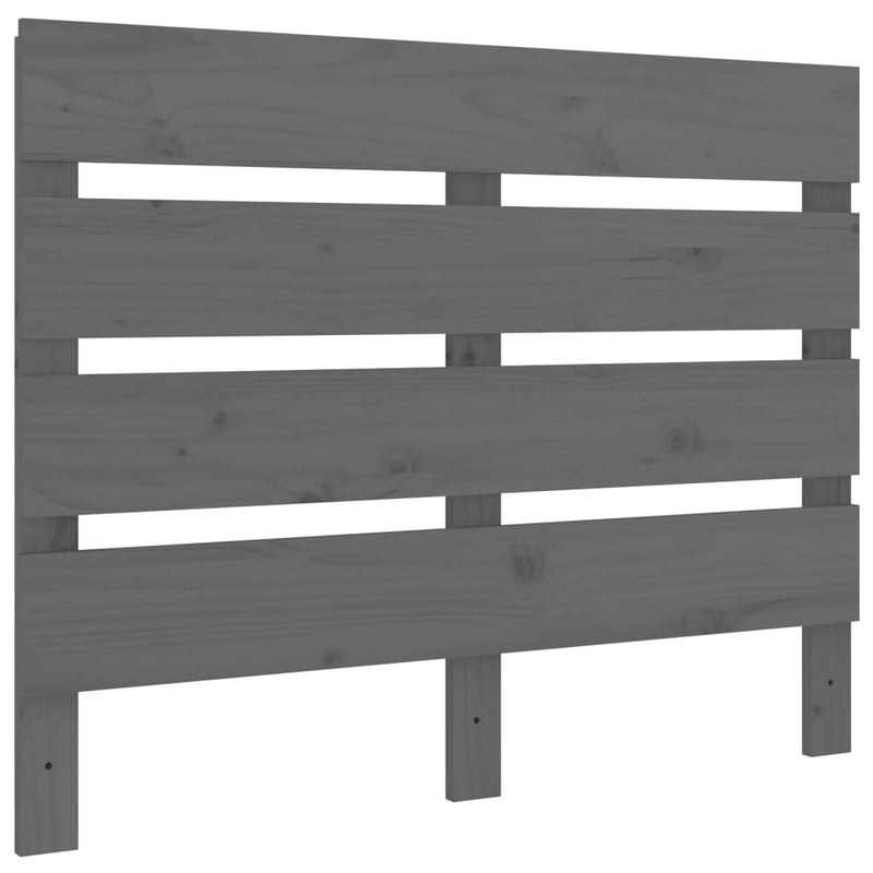 vidaXL szürke tömör fenyőfa fejtámla 100 x 3 x 80 cm