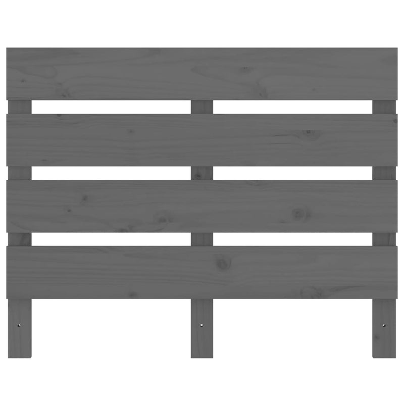 vidaXL szürke tömör fenyőfa fejtámla 100 x 3 x 80 cm