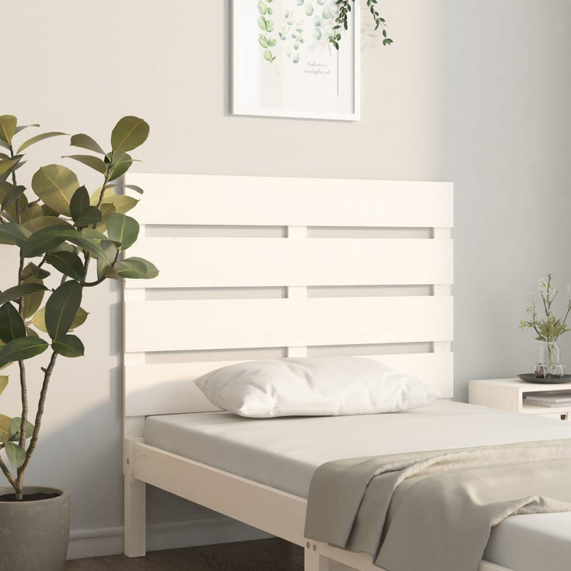 vidaXL fehér tömör fenyőfa fejtámla 75 x 3 x 80 cm