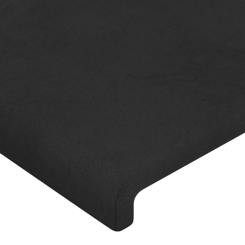 vidaXL 2 db fekete bársony fejtámla 100x5x78/88 cm