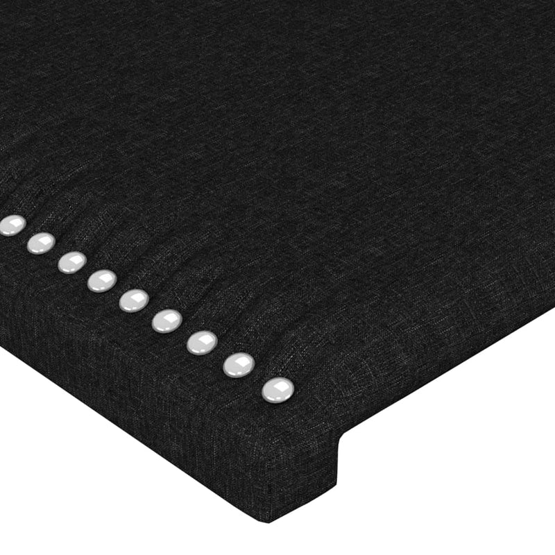 vidaXL fekete szövet fejtámla 80 x 5 x 78/88 cm