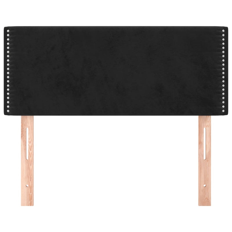 vidaXL fekete bársony fejtámla 80 x 5 x 78/88 cm