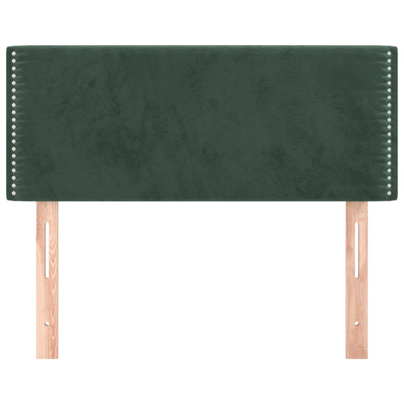 vidaXL sötétzöld bársony fejtámla 80 x 5 x 78/88 cm