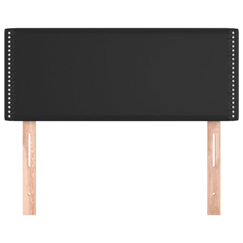 vidaXL fekete műbőr fejtámla 90x5x78/88 cm