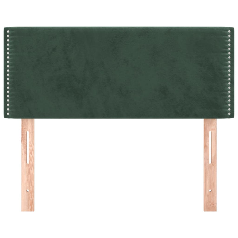 vidaXL sötétzöld bársony fejtámla 90x5x78/88 cm