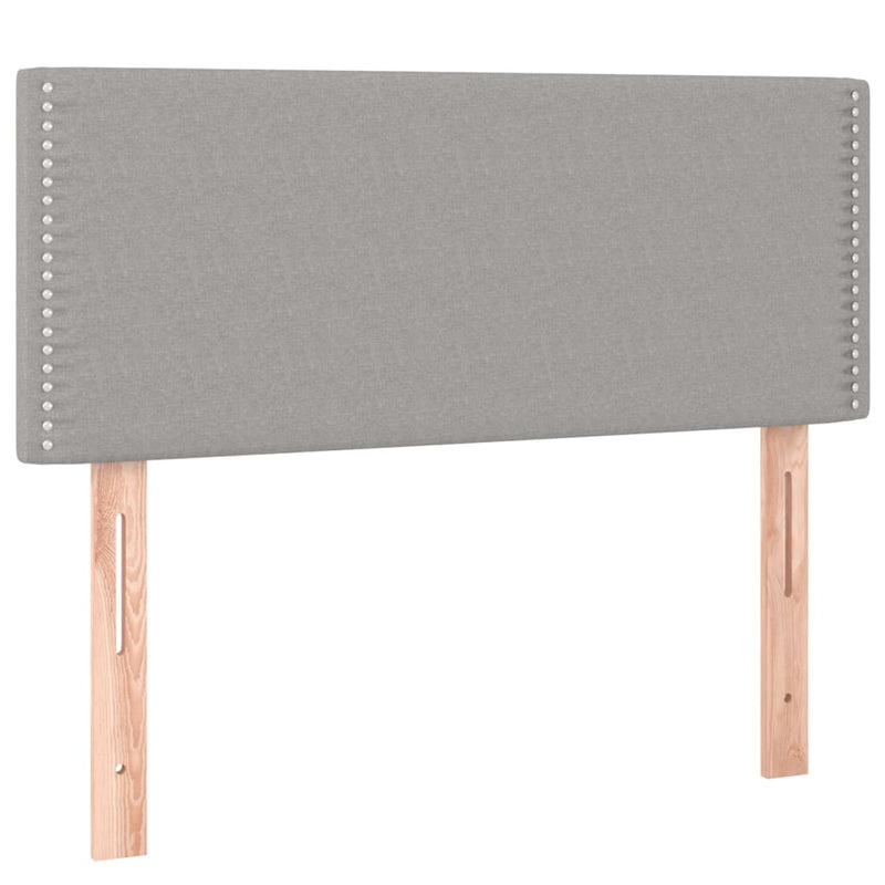 vidaXL világosszürke szövet fejtámla 100x5x78/88 cm