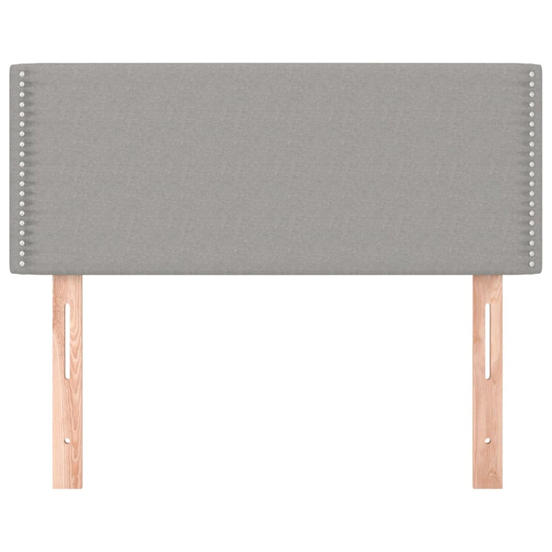 vidaXL világosszürke szövet fejtámla 100x5x78/88 cm