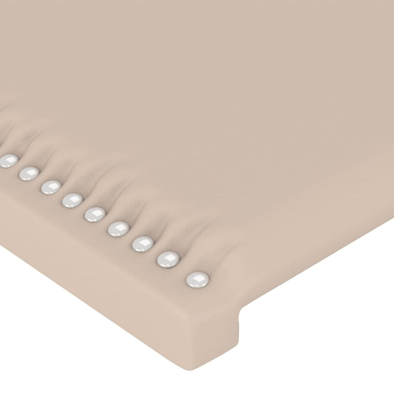vidaXL cappuccino színű műbőr fejtámla 100x5x78/88 cm