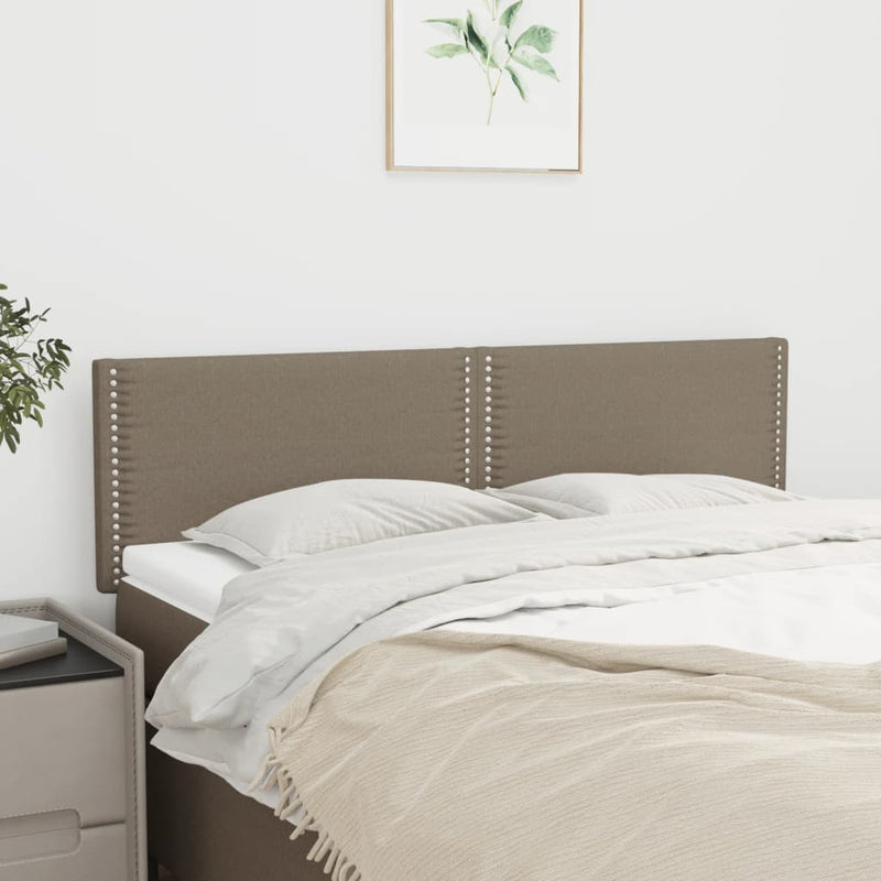 vidaXL 2 db tópszínű szövet fejtámla 72 x 5 x 78/88 cm