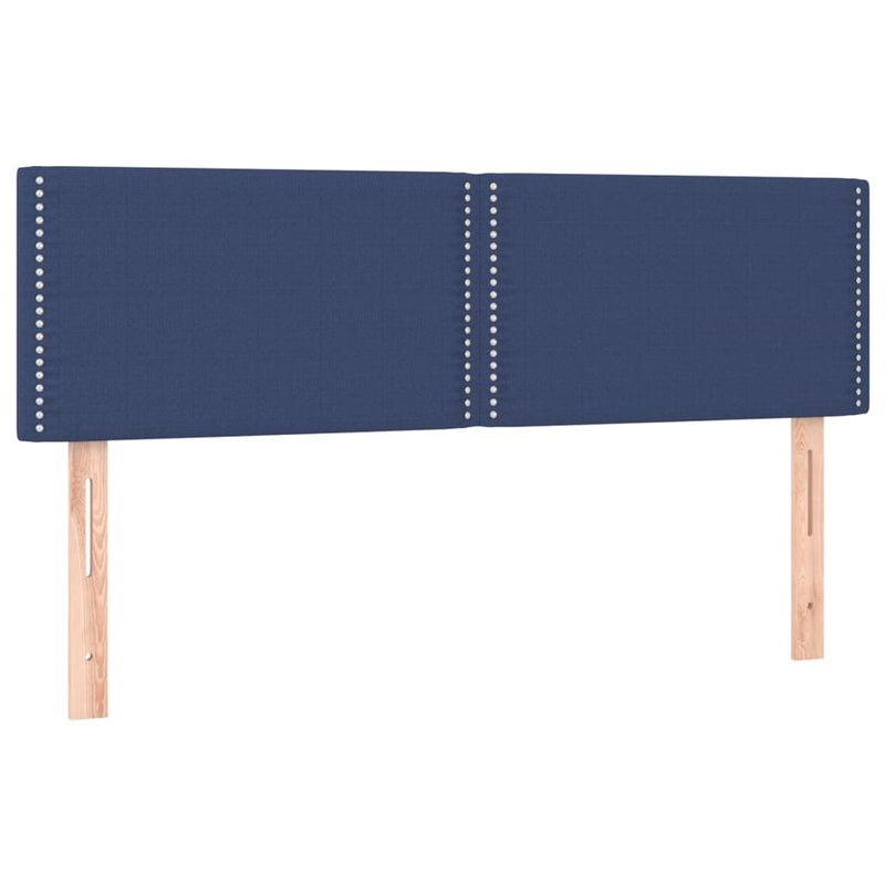 vidaXL 2 db kék szövet fejtámla 72 x 5 x 78/88 cm