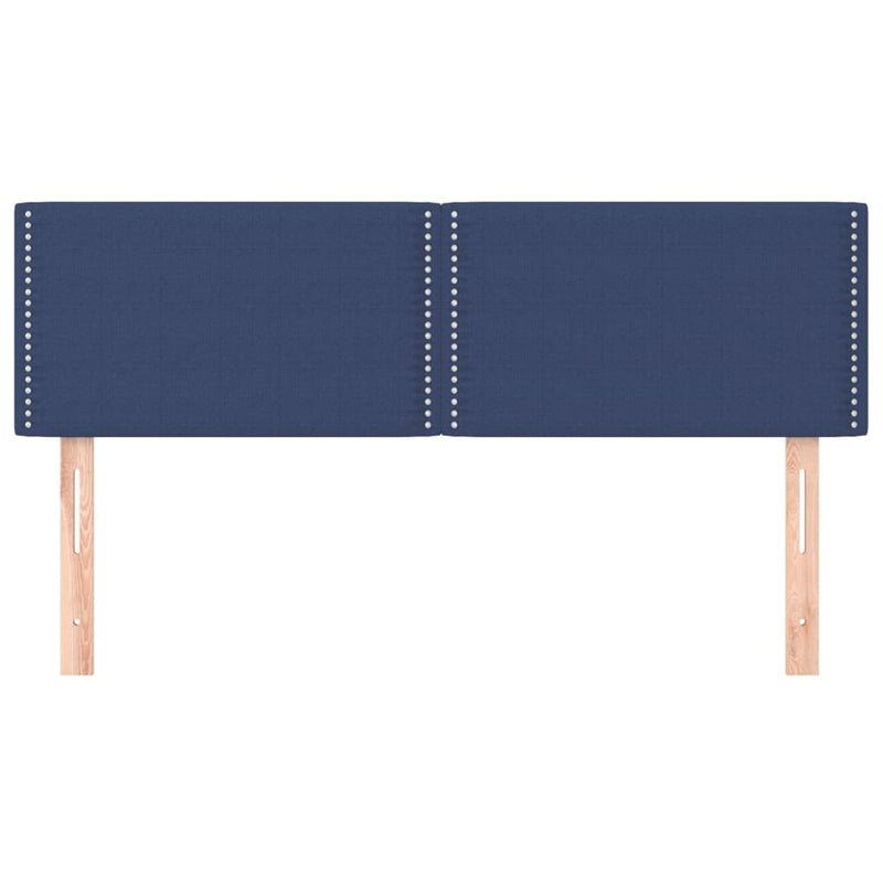vidaXL 2 db kék szövet fejtámla 72 x 5 x 78/88 cm