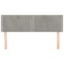 vidaXL 2 db világosszürke bársony fejtámla 72 x 5 x 78/88 cm