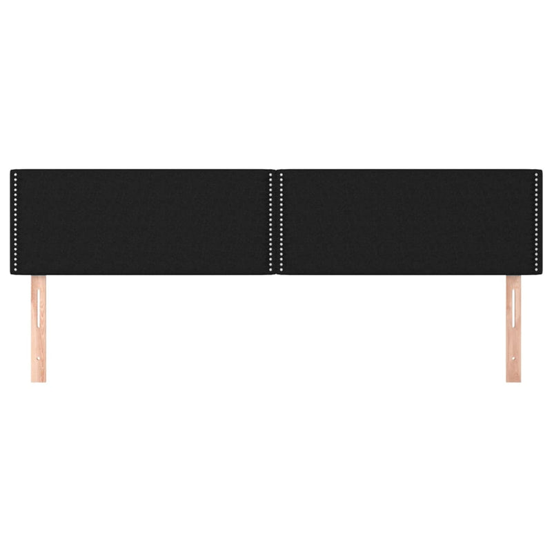 vidaXL 2 db fekete szövet fejtámla 80 x 5 x 78/88 cm