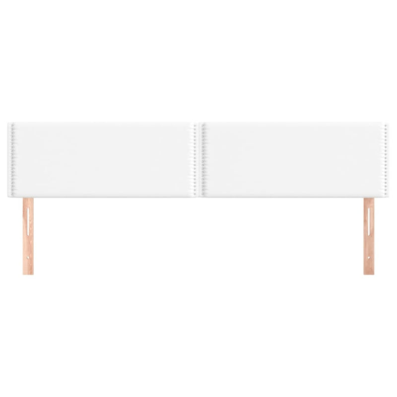 vidaXL 2 db fehér műbőr fejtámla 90x5x78/88 cm
