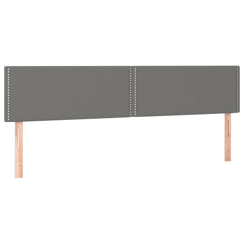 vidaXL 2 db sötétszürke szövet fejtámla 100x5x78/88 cm