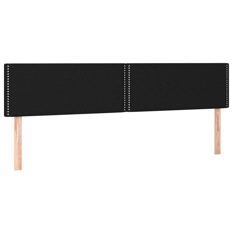 vidaXL 2 db fekete szövet fejtámla 100x5x78/88 cm