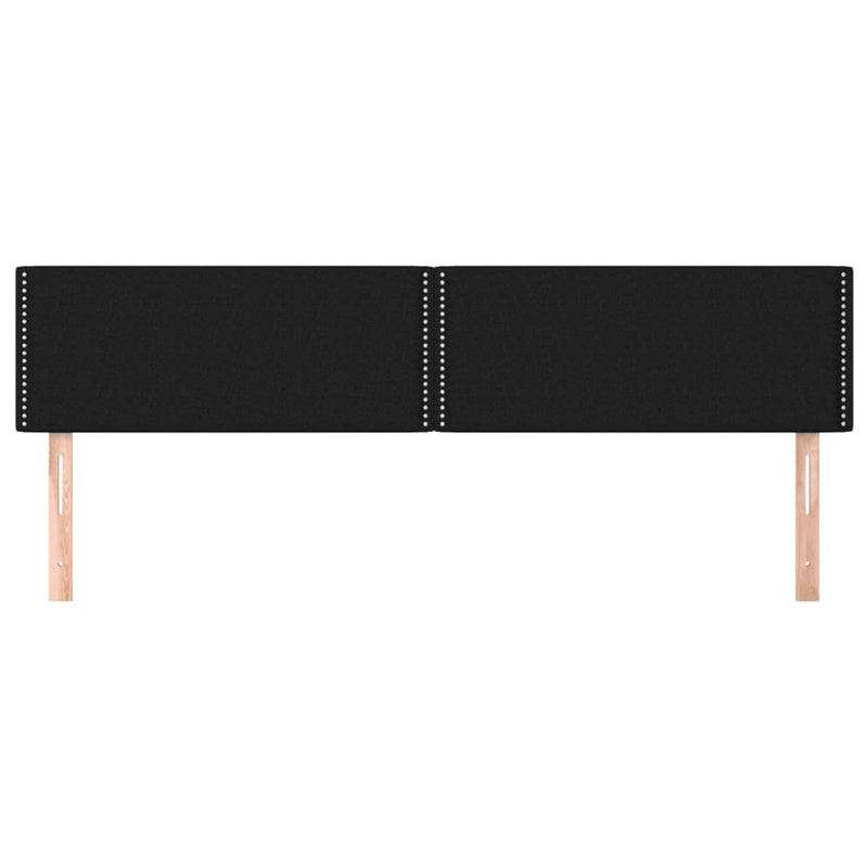 vidaXL 2 db fekete szövet fejtámla 100x5x78/88 cm