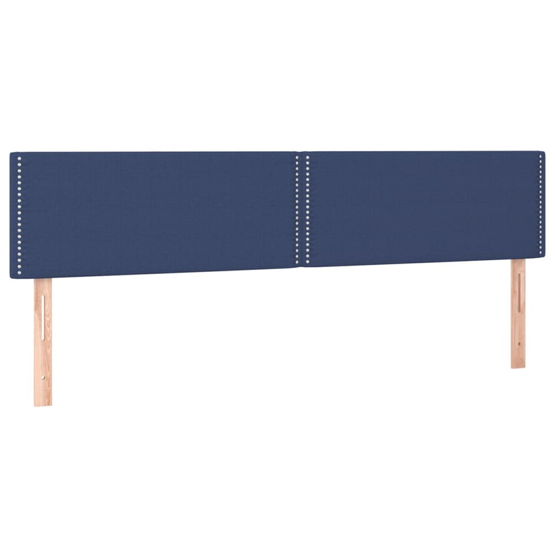 vidaXL 2 db kék szövet fejtámla 100x5x78/88 cm