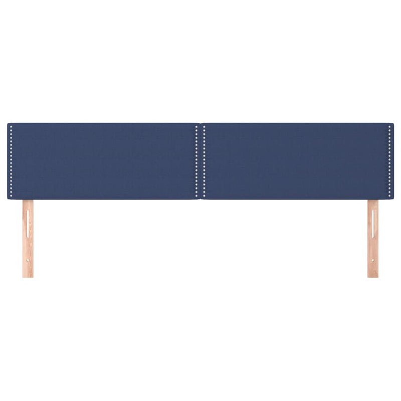 vidaXL 2 db kék szövet fejtámla 100x5x78/88 cm