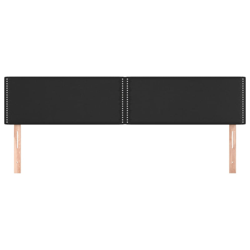 vidaXL 2 db fekete műbőr fejtámla 100x5x78/88 cm