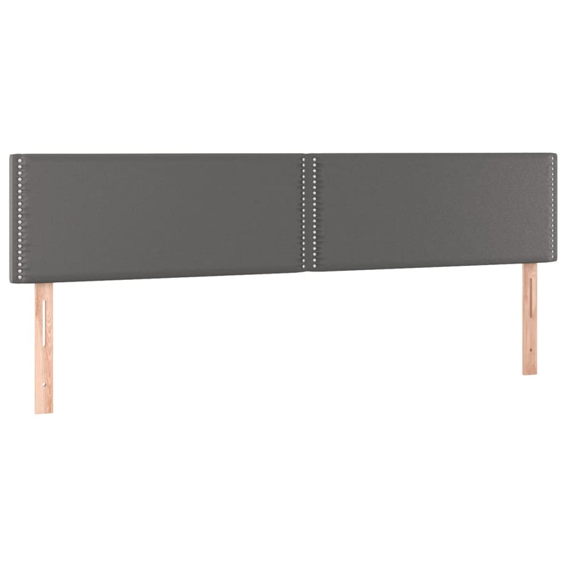 vidaXL 2 db szürke műbőr fejtámla 100x5x78/88 cm