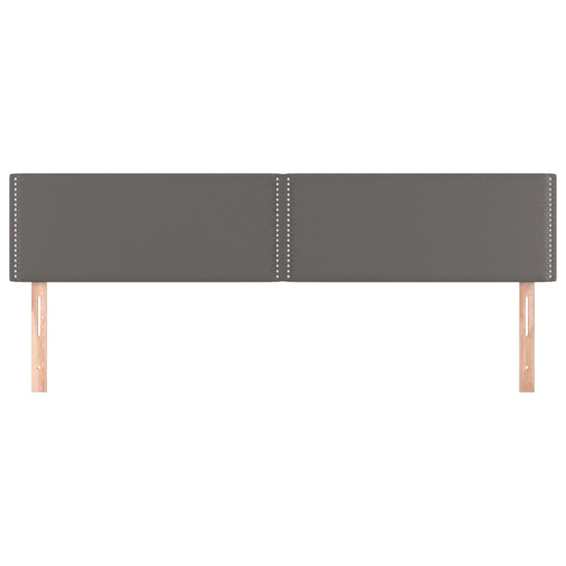 vidaXL 2 db szürke műbőr fejtámla 100x5x78/88 cm