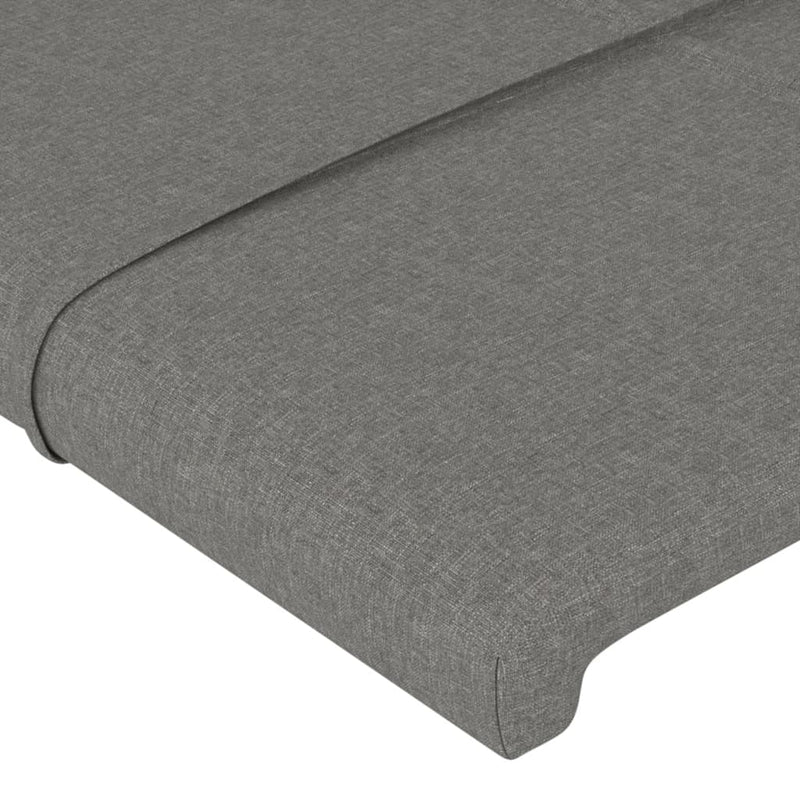vidaXL sötétszürke szövet fejtámla 100x5x78/88 cm