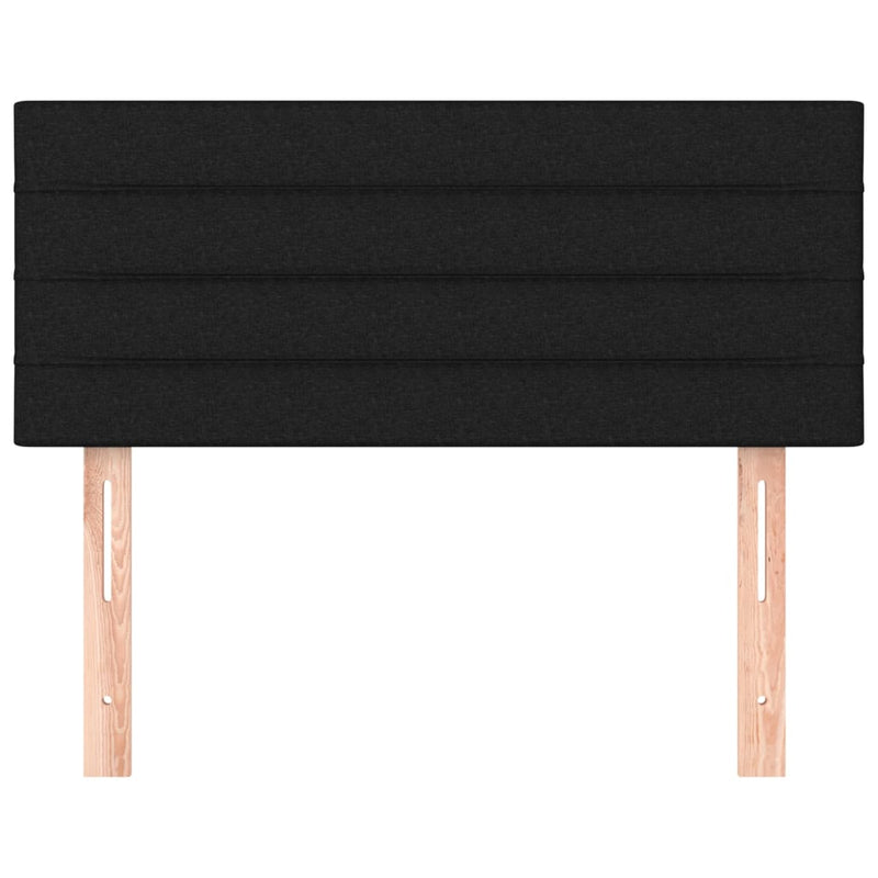 vidaXL fekete szövet fejtámla 100x5x78/88 cm