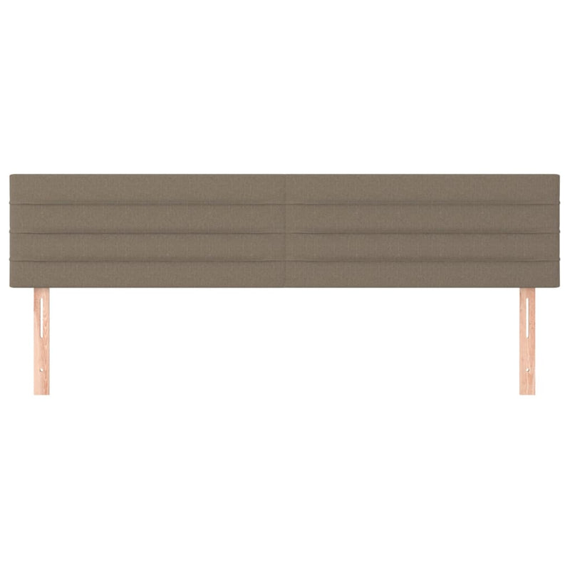 vidaXL 2 db tópszínű szövet fejtámla 100x5x78/88 cm