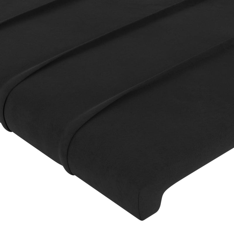 vidaXL 2 db fekete bársony fejtámla 100x5x78/88 cm