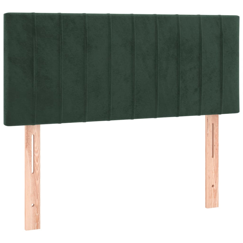 vidaXL sötétzöld bársony fejtámla 80 x 5 x 78/88 cm