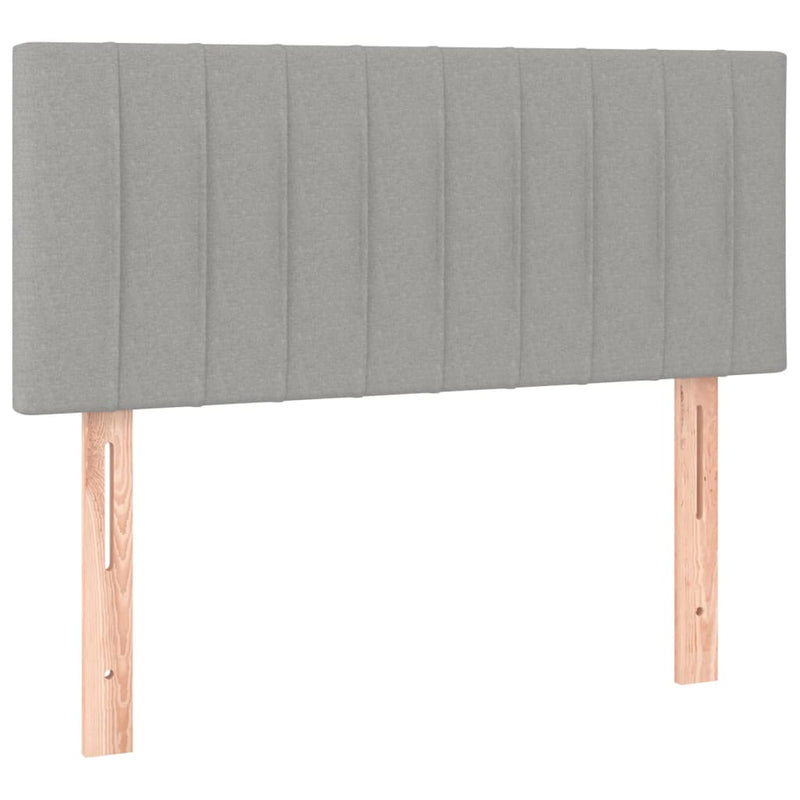 vidaXL világosszürke szövet fejtámla 100x5x78/88 cm
