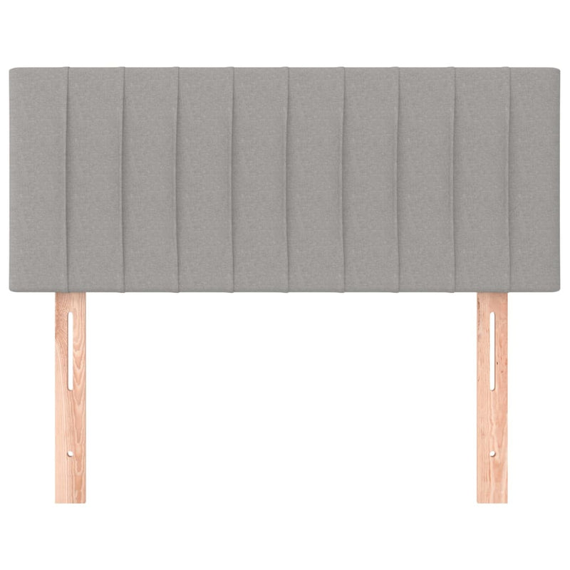vidaXL világosszürke szövet fejtámla 100x5x78/88 cm