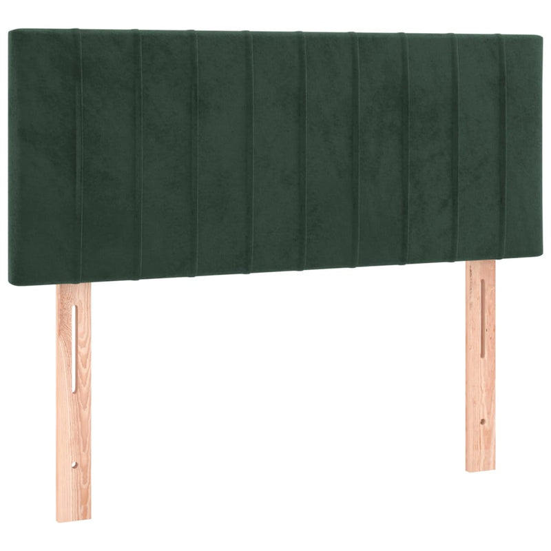 vidaXL sötétzöld bársony fejtámla 100x5x78/88 cm