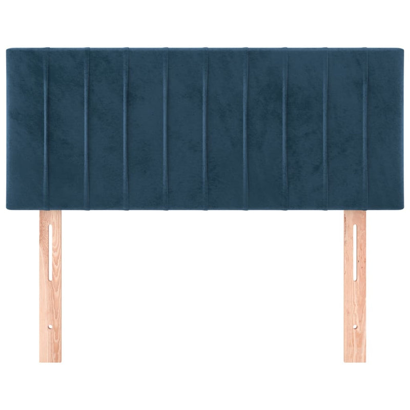 vidaXL sötétkék bársony fejtámla 100x5x78/88 cm