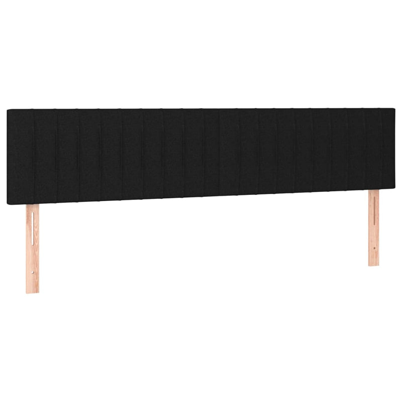 vidaXL 2 db fekete szövet fejtámla 100x5x78/88 cm