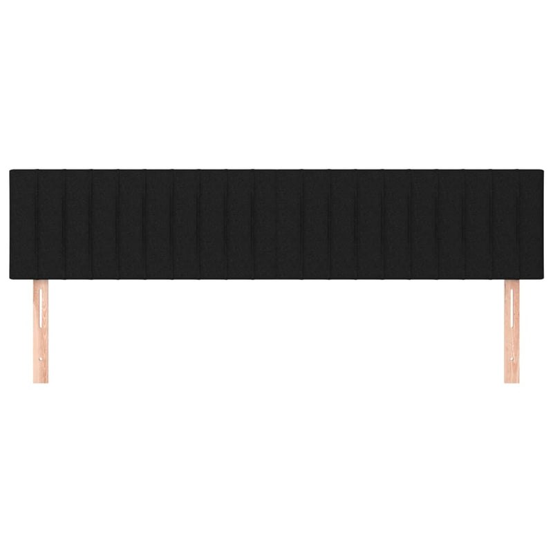 vidaXL 2 db fekete szövet fejtámla 100x5x78/88 cm