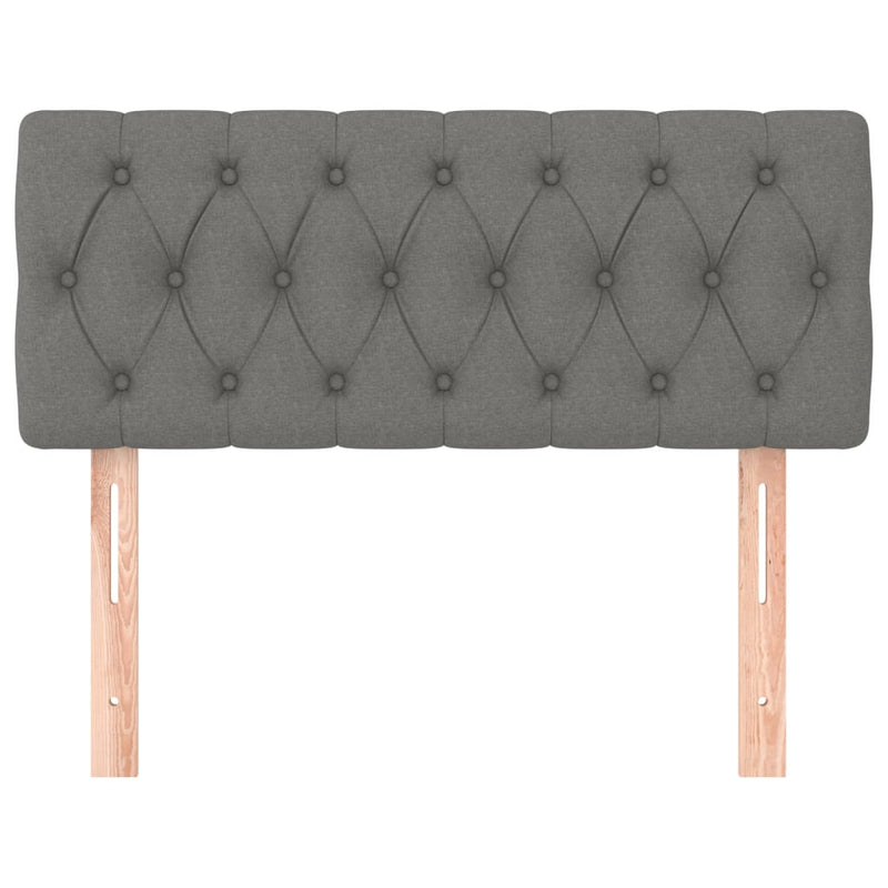 vidaXL sötétszürke szövet fejtámla 90x7x78/88 cm
