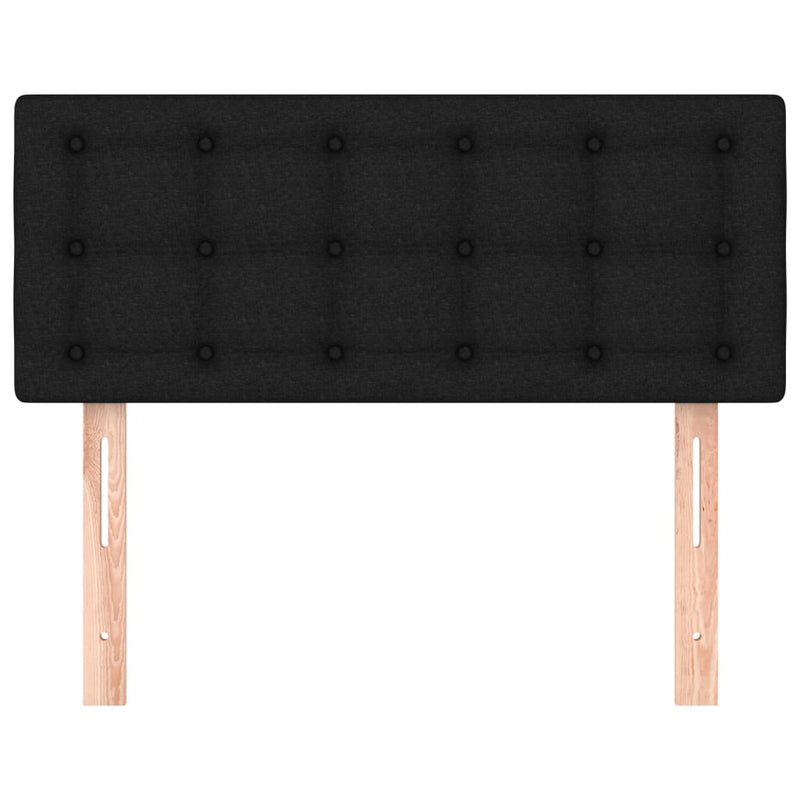 vidaXL fekete szövet fejtámla 80 x 5 x 78/88 cm