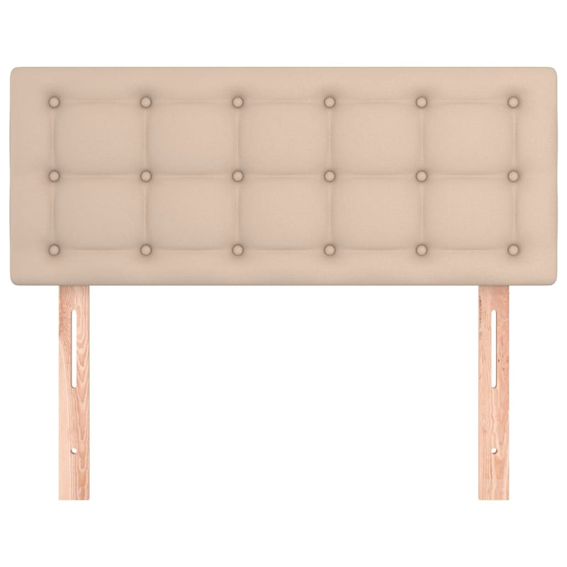 vidaXL cappuccino színű műbőr fejtámla 100x5x78/88 cm